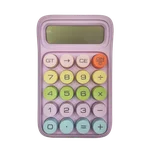 ماشین حساب پاستلی دکمه رنگی کوچک/صورتی