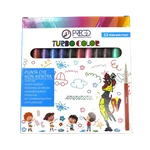 ماژیک رنگ آمیزی 12 رنگ prego