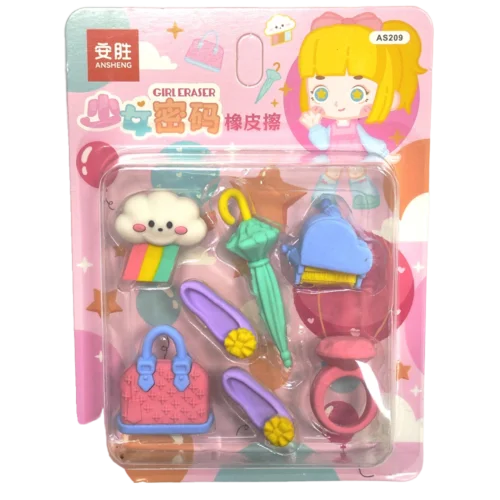 ست پاکن فانتزی لوازم دخترانه مینیاتوری