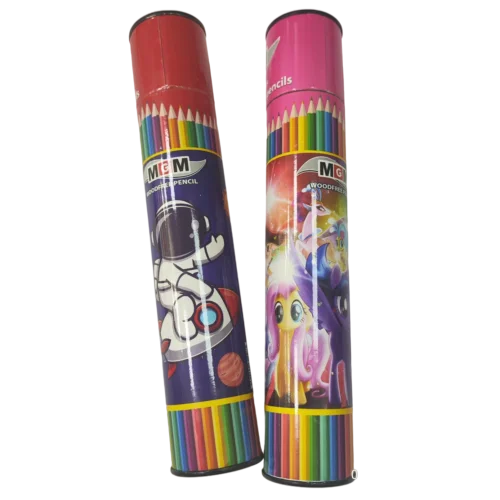 مداد رنگی لوله 12 رنگ MGM