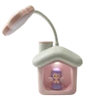 چراغ مطالعه شارژی فانتزی طرح فرشته/صورتی