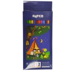 مداد رنگی 12 تایی پاپکو