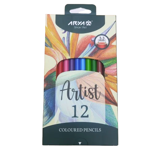 مداد رنگی 12 تایی آریا مدل آرتیست