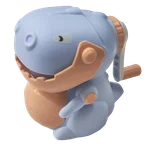 تراش رومیزی فانتزی عروسکی/دایناسور/آبی