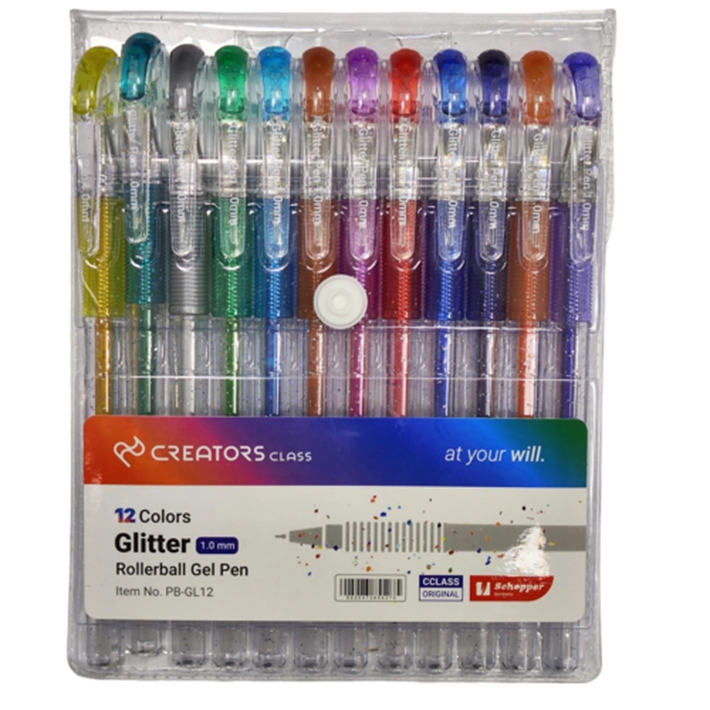 خودکار اکلیلی 12 رنگ کریتورز کلاس gelitter