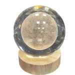 گوی  شیشه ای چراغ دار/کره ماه