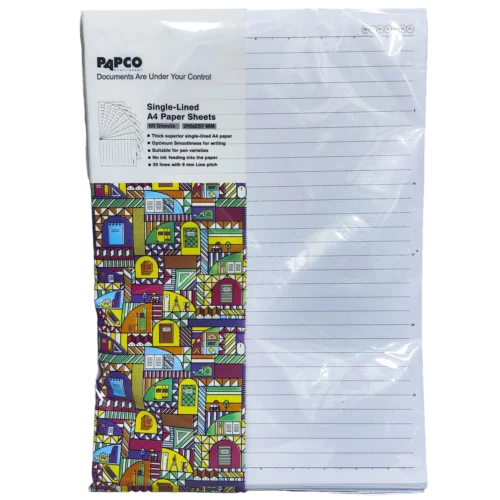 کاغذ a4 خط دار 80 عددی papco