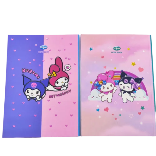 دفتر حاشیه دار ته چسب طرح کرومی