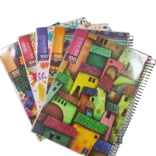 دفتر 100برگ سیمی مجلد کندو