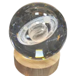 گوی  شیشه ای چراغ دار/کهکشان