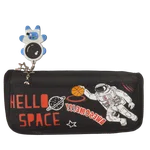 جامدادی پارچه ای دو زیپ فضانورد/فضانورد مشکی