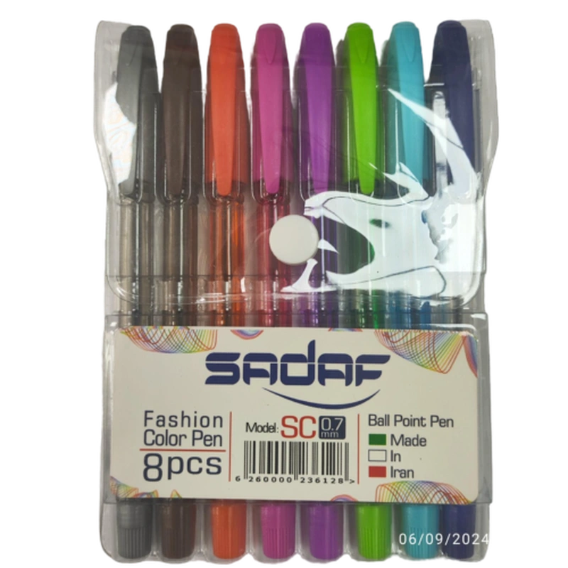 خودکار رنگی صدف 8 رنگ