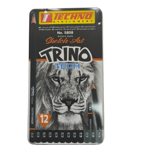 ست مداد طراحی تکنو ترینو 12تایی