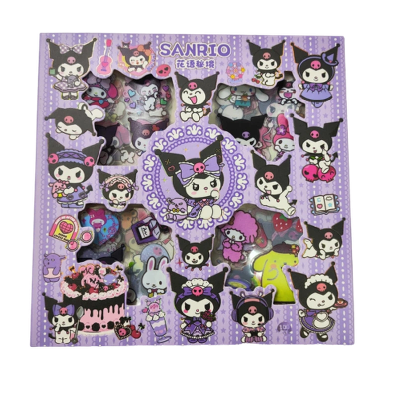 استیکر شفاف جعبه ای کرومی