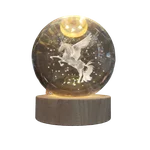 گوی  شیشه ای چراغ دار