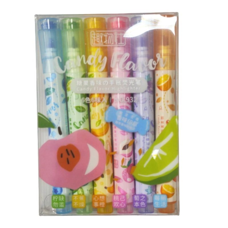 هایلایتر میوه ای بسته ای 6 عددی