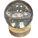 گوی  شیشه ای چراغ دار/منظومه شمسی