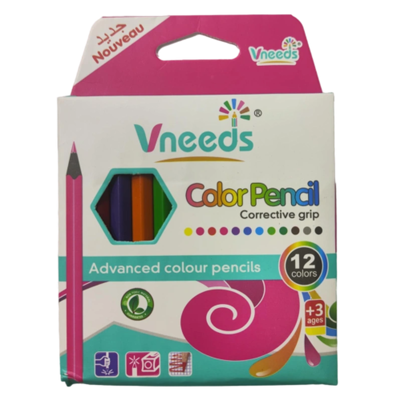 مداد رنگی 12 تایی کوتاه vneeds