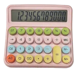 ماشین حساب پاستلی دکمه رنگی افقی بزرگ