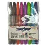 خودکار رنگی صدف 8 رنگ