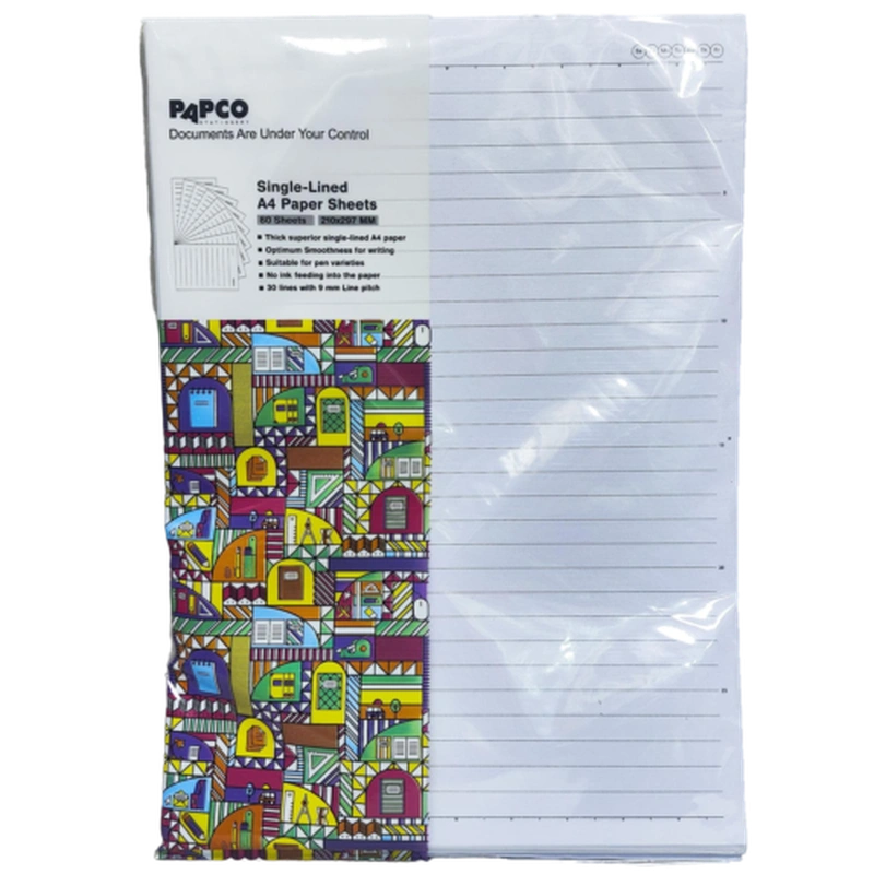 کاغذ a4 خط دار 80 عددی papco