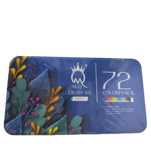 مداد رنگی 72 رنگ جعبه فلزی MQ