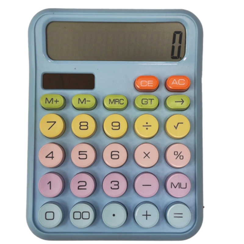 ماشین حساب پاستلی دکمه رنگی بزرگ