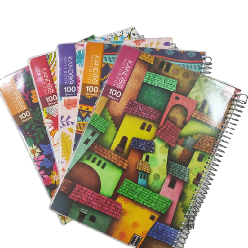 دفتر 100برگ سیمی مجلد کندو