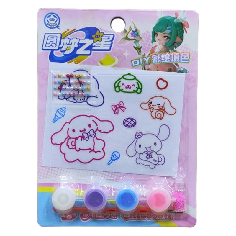 کیت استیکر نگین دار قابل رنگ خانواده کرومی