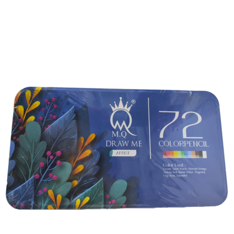 مداد رنگی 72 رنگ جعبه فلزی MQ