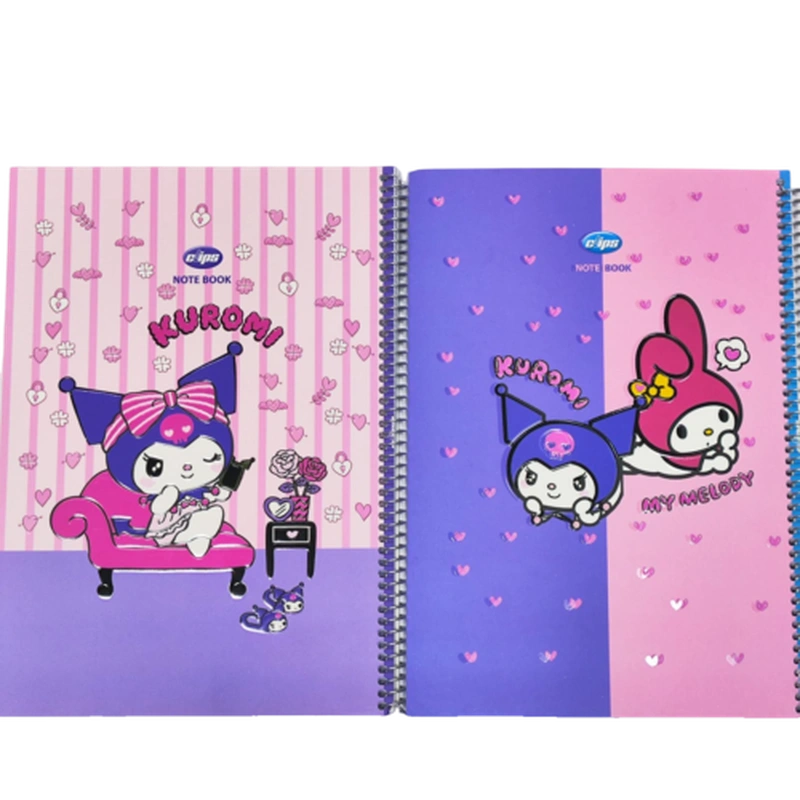 دفتر حاشیه دار سیمی طرح کرومی