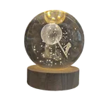 گوی  شیشه ای چراغ دار/نردبان ماه