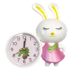ساعت رومیزی فانتزی طرح خرگوش/صورتی