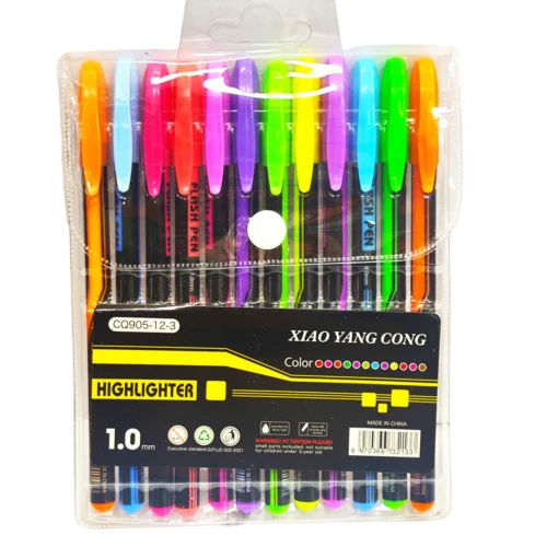 خودکار نئونی 12 رنگ