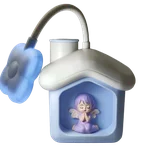 چراغ مطالعه شارژی فانتزی طرح فرشته/آبی