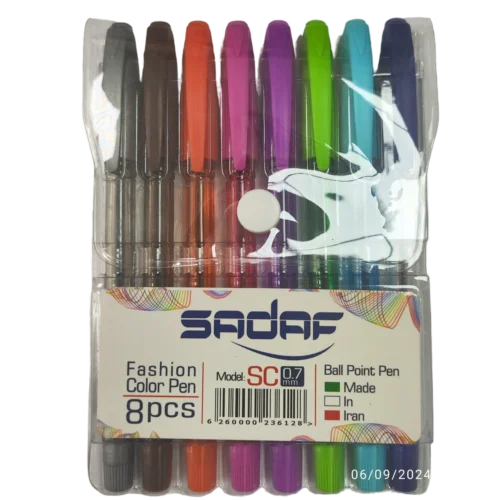 خودکار رنگی صدف 8 رنگ