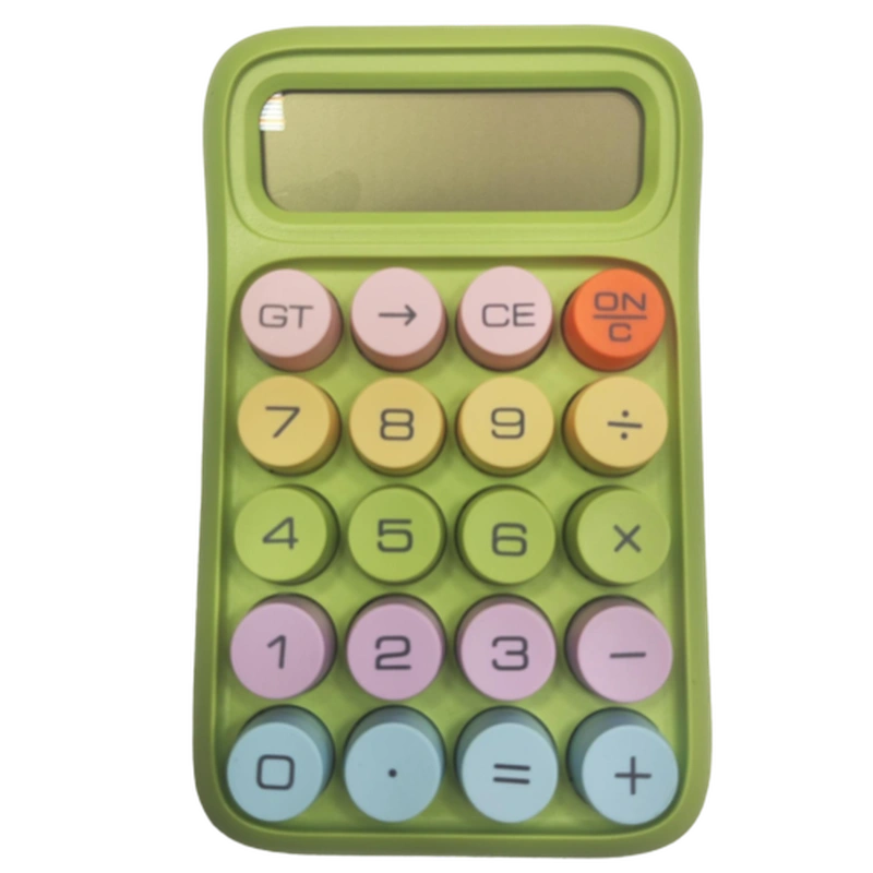 ماشین حساب پاستلی دکمه رنگی کوچک