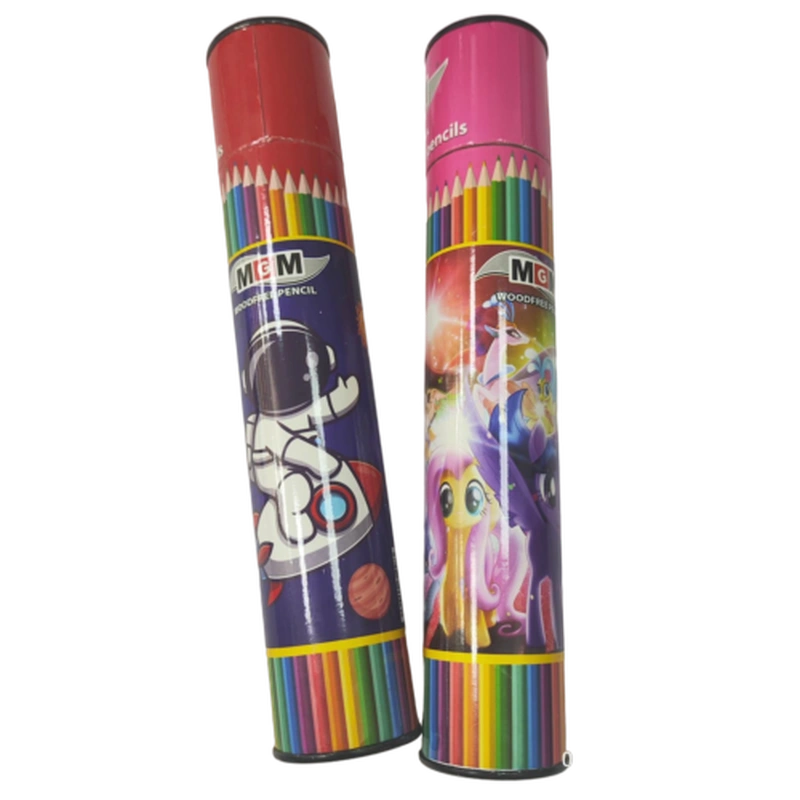 مداد رنگی لوله 12 رنگ MGM