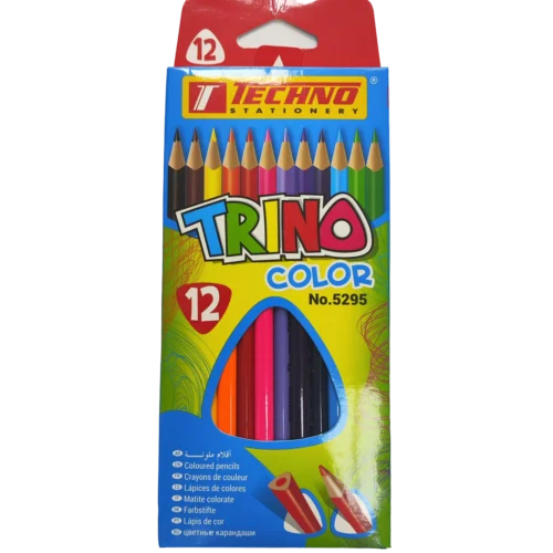 مداد رنگی 12 تایی تکنو ترینو مدل 5295